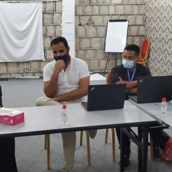 فريق من المساحة الآمنة يزور مكتب منظمة الهجرة الدولية IOM في مأرب