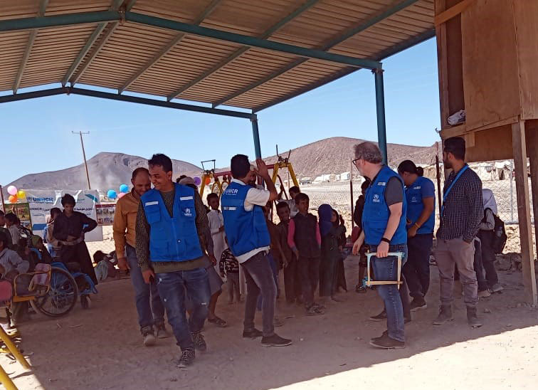 وفد أممي النازحين