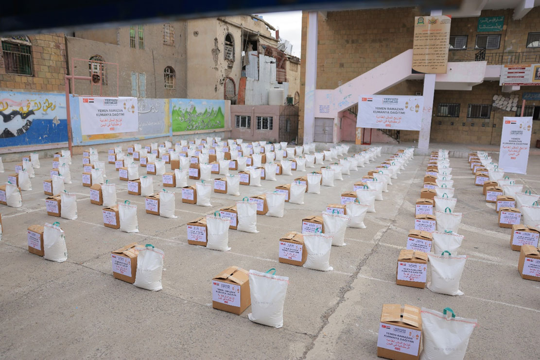 الوصول إلى 400 أسرة محتاجة بسلال غذائية