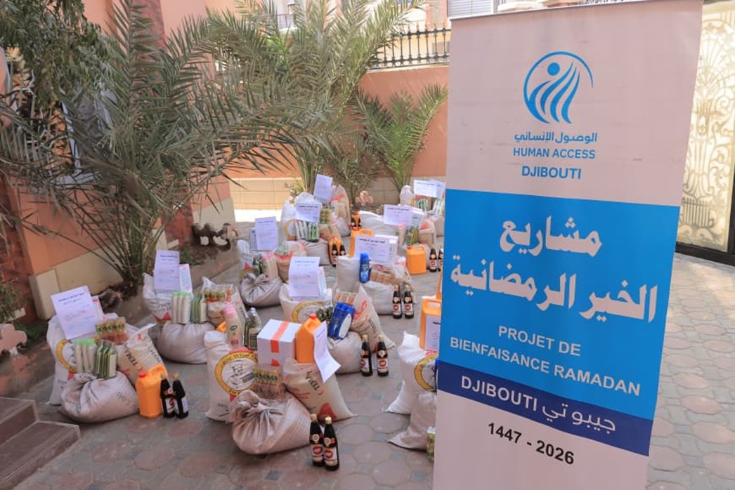 سلال غذائية تدخل الفرحة إلى 100 أسرة لاجئة ومحتاجة في جيبوتي